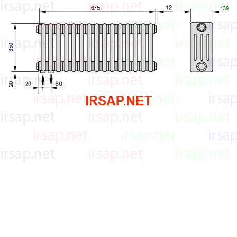 Радиатор IRSAP Tesi 40350/15 T18 CL 01